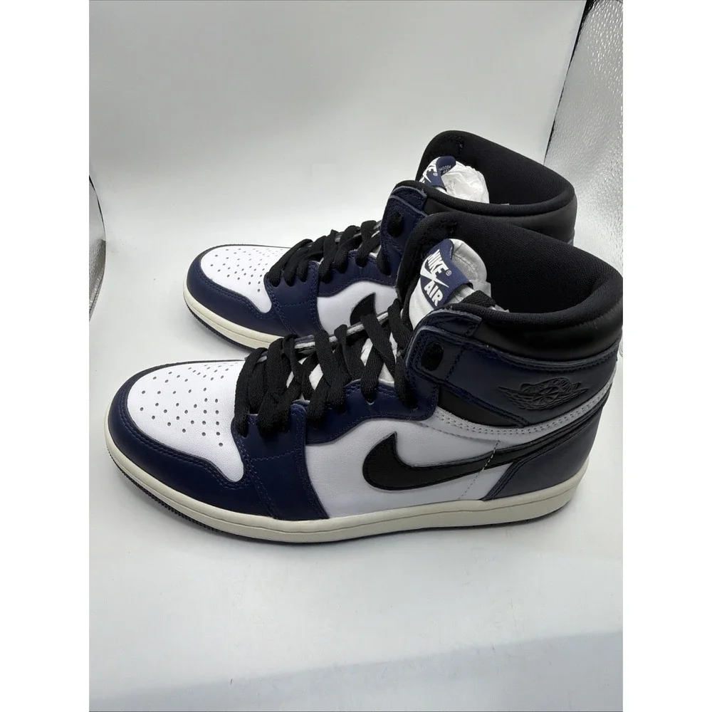 Air Jordan 1 Retro High OG Men's Size 7.5 Midnight Navy black White DZ5485-401